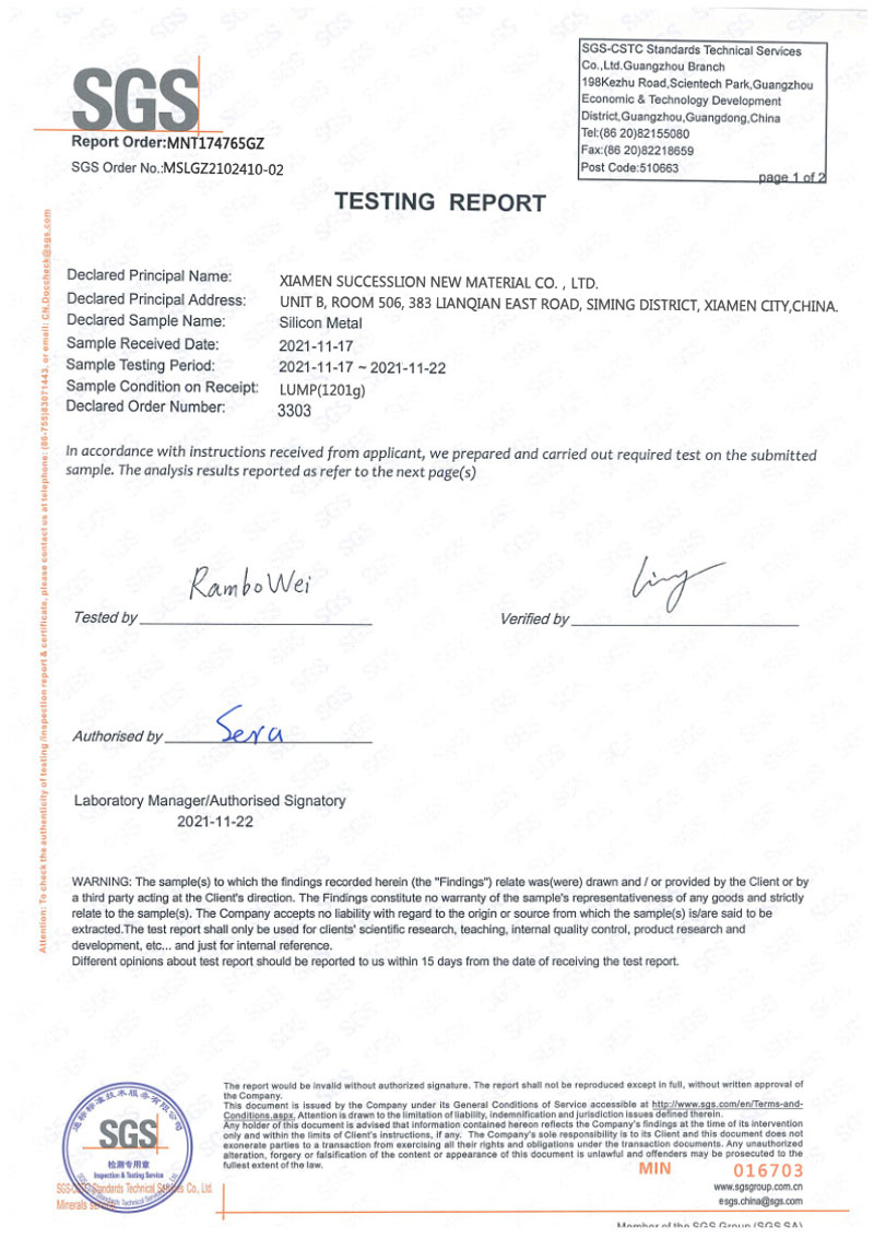 SGS Testing